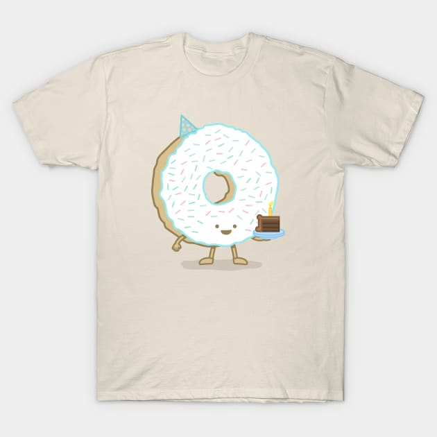 The Birthday Party Donut T-Shirt by nickv47